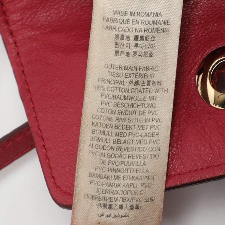 مملوكة مسبقًا Burberry Beige/Pink Haymarket Check PVC and Leather Shoulder Bag