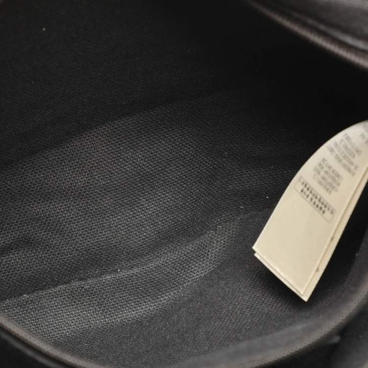 Pre Owned Burberry Regent Medium Beige/Brown Haymarket Check Coated Canvas Tote