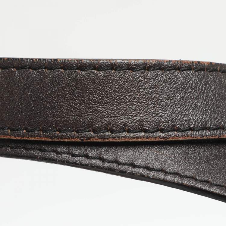 Pre Owned Burberry Regent Medium Beige/Brown Haymarket Check Coated Canvas Tote