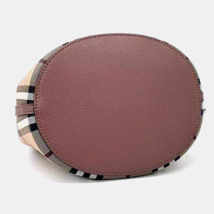 Pre Owned Burberry Multicolor PVC Haymarket Bucket Bag