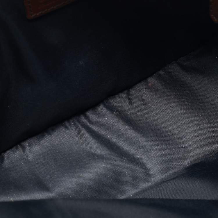 Pre Owned Burberry Orchard Brown House Check Fabric Crossbody Bag