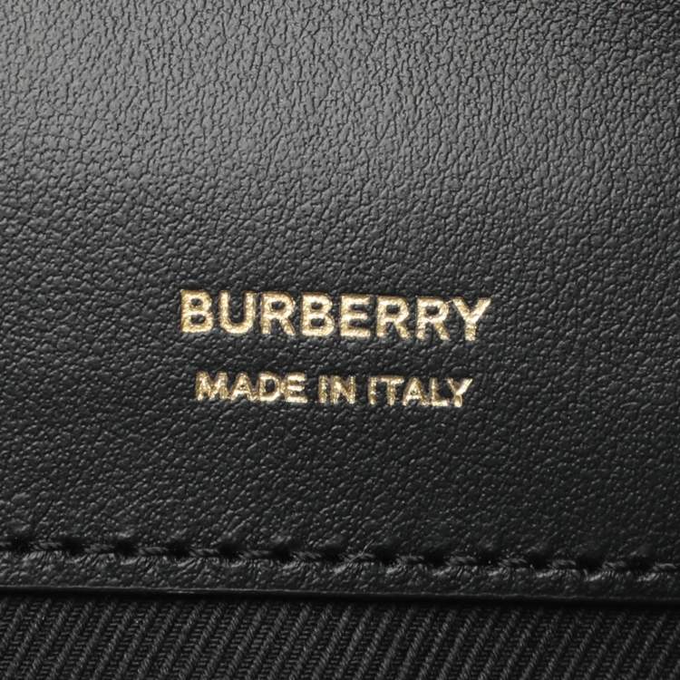 Pre Owned Burberry Olympia Beige Vintage Check Canvas and Leather Pochette