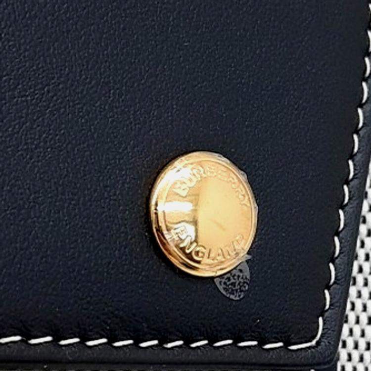 Pre Owned Burberry Black, Grey Fabric Freya Shoulder Bag Medium