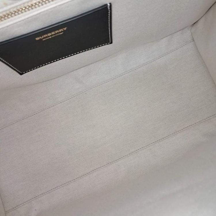 Pre Owned Burberry Black, Grey Fabric Freya Shoulder Bag Medium