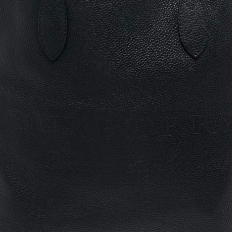 Pre Owned Burberry Remington Black Leather Shopper Tote