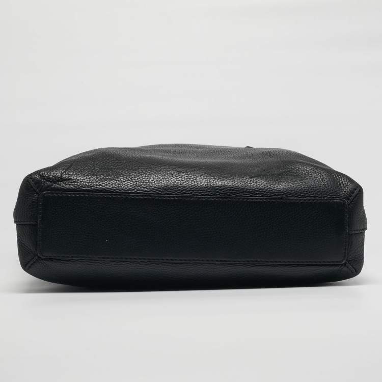 Pre Owned Burberry Remington Black Leather Shopper Tote