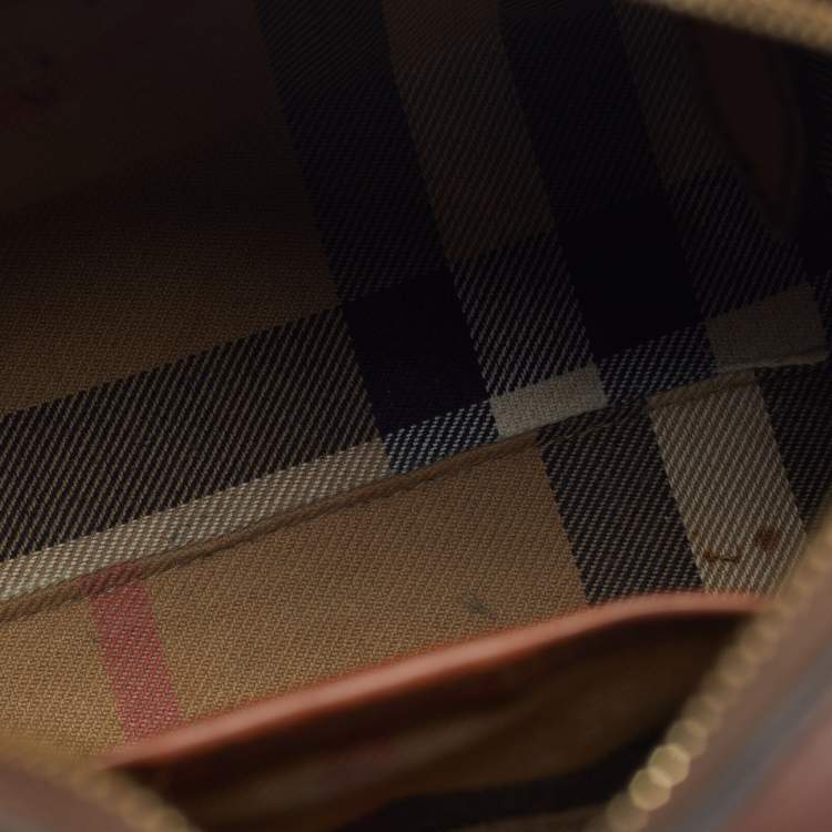 مملوكة مسبقًا Burberry Alchester Small Tan Leather Bowler Bag