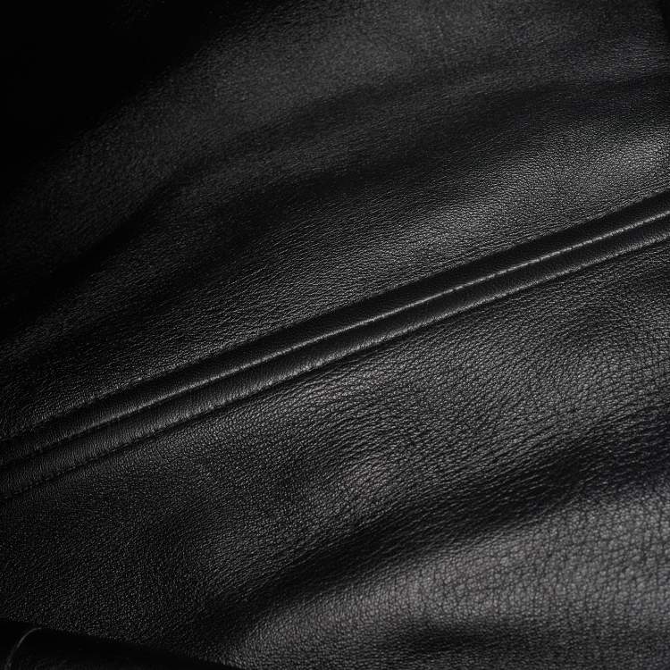 Pre Owned Burberry Billings Black Leather Shopper Tote