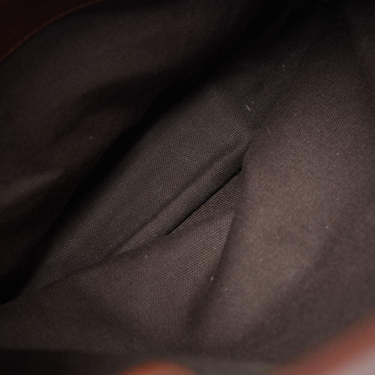 Pre Owned Burberry Walden Brown Smoked Check PVC and Leather Hobo