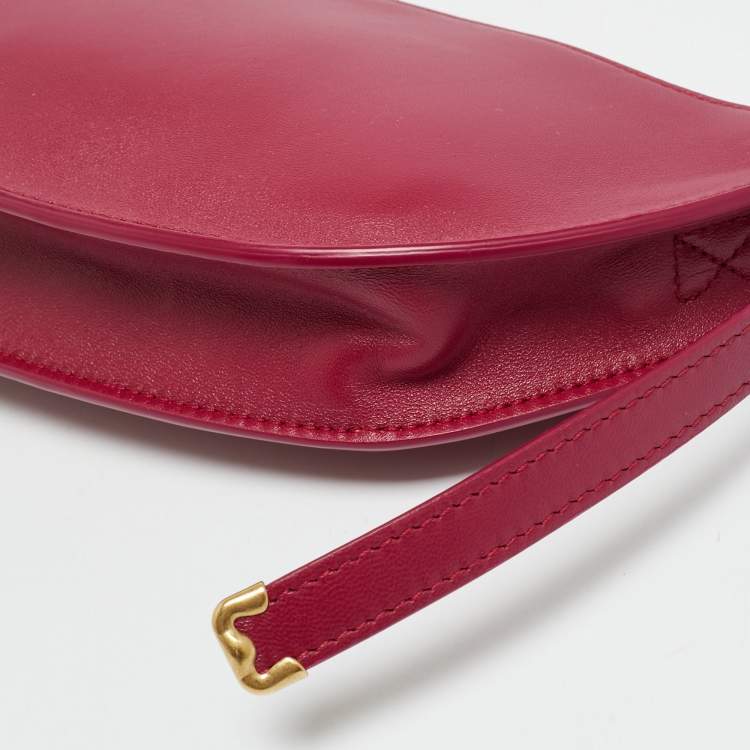 Pre Owned Burberry Shield Mini Pink Leather Shoulder Bag