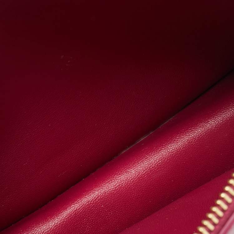 Pre Owned Burberry Shield Mini Pink Leather Shoulder Bag