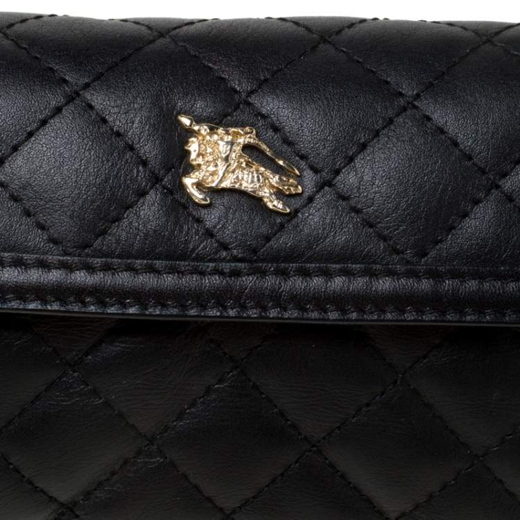 Burberry Black Quilted Leather Pochette Burberry | The Luxury Closet