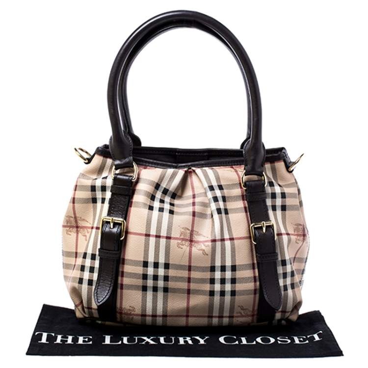 burberry small haymarket check tote bag