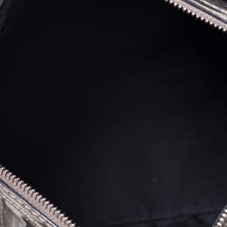 مملوكة مسبقًا Burberry Beige/Metallic Nova Check Coated Canvas and Patent Leather Applique Bag