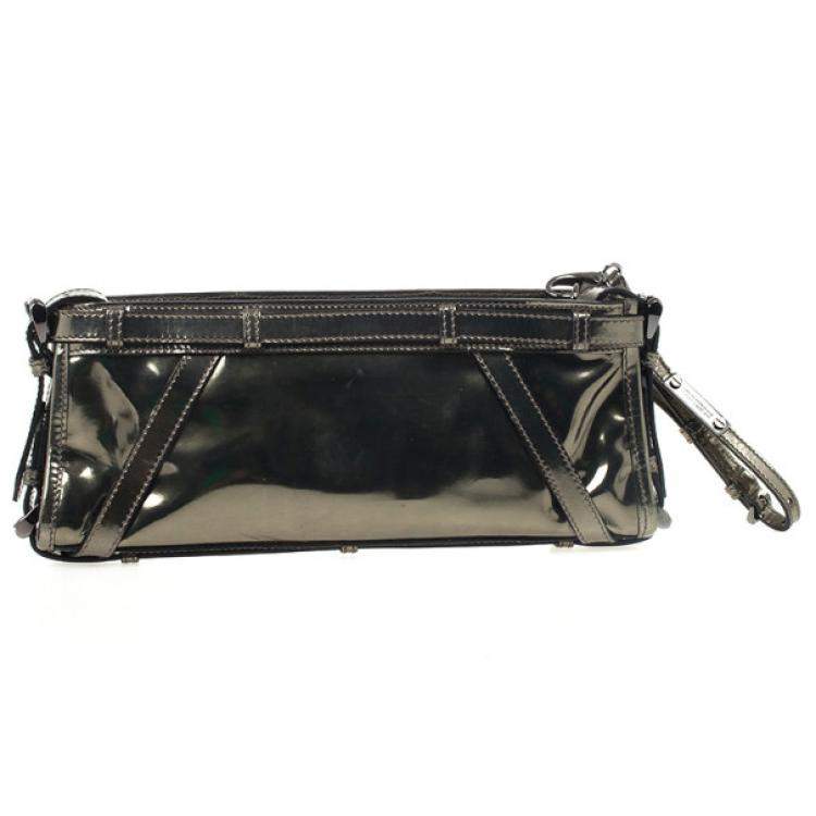 Pre Owned Burberry Metallic Clutch