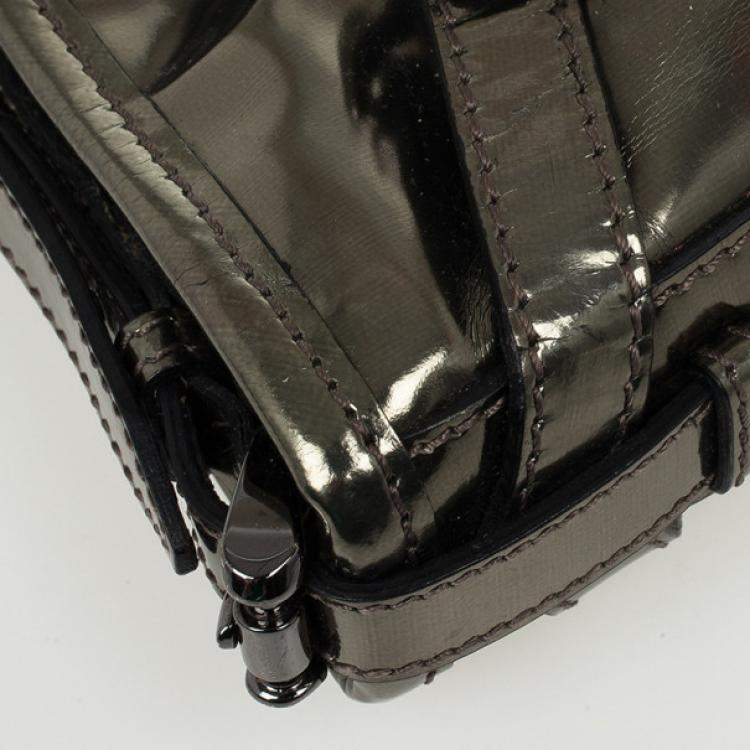Pre Owned Burberry Metallic Clutch