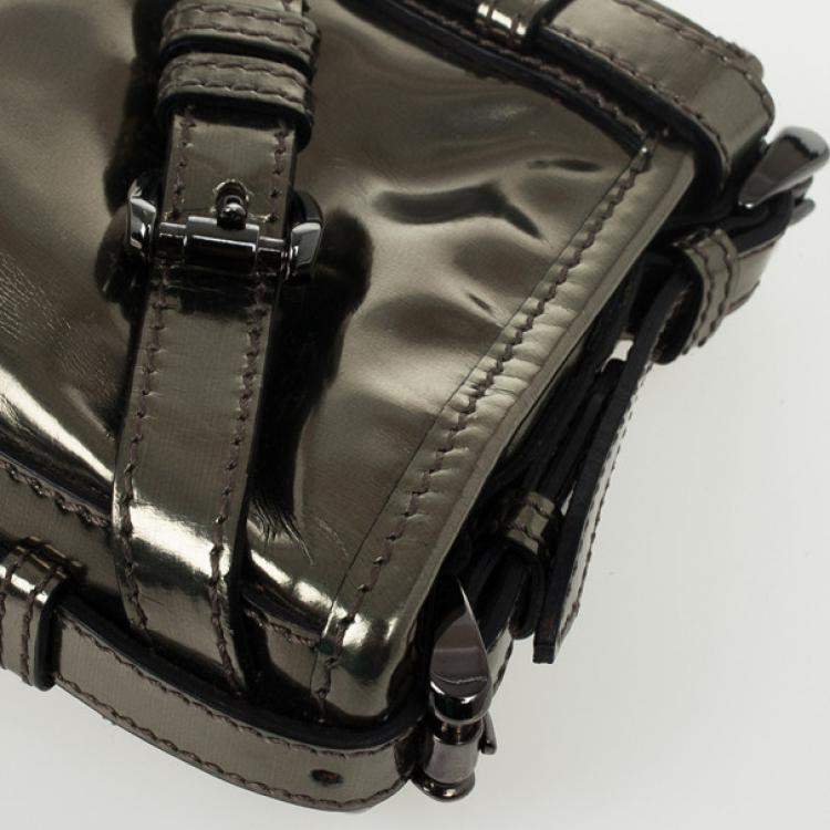 Pre Owned Burberry Metallic Clutch