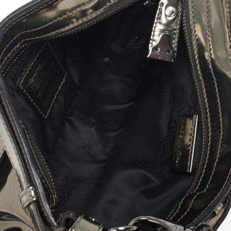 Pre Owned Burberry Metallic Clutch