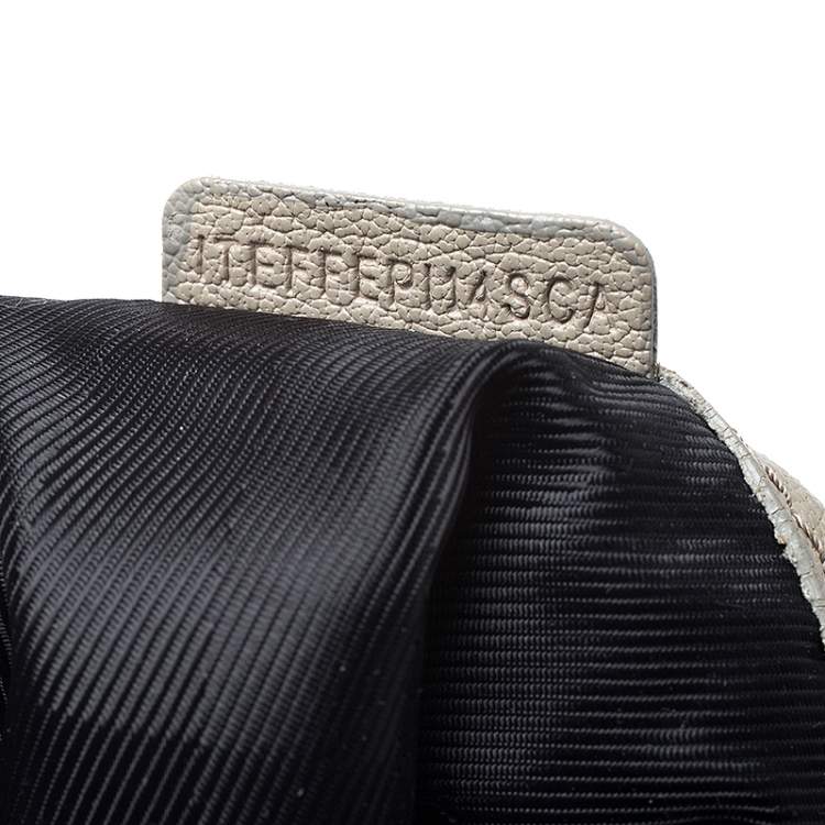 Pre Owned Burberry Grey Leather Lambeth Hobo