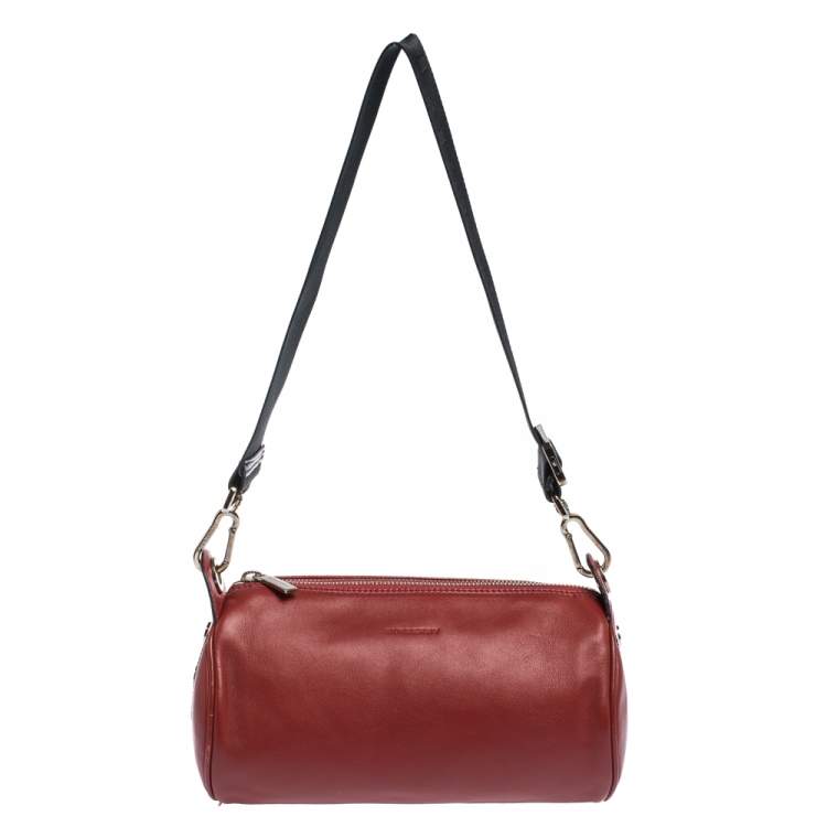 Burberry Red Leather Small Duffel Bag Burberry | TLC
