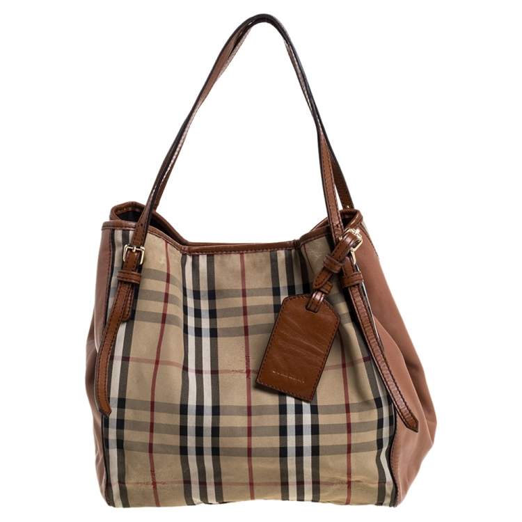 Burberry Canterbury Tote Horseferry Check Canvas Small at 1stDibs