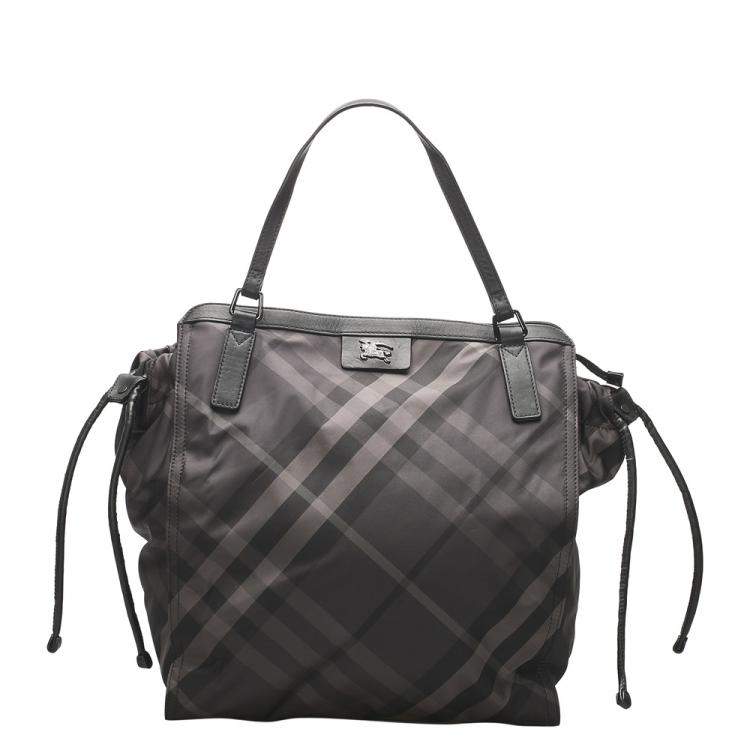 Burberry Multicolor Nova Check Nylon/Leather Buckleigh Tote Bag Burberry |  TLC