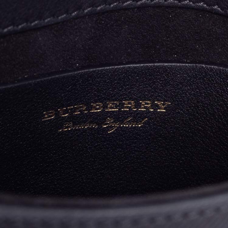 Pre Owned Burberry Black Leather Mini DK88 Top Handle Bag