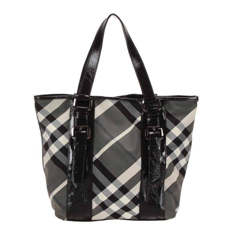 burberry black canvas bag