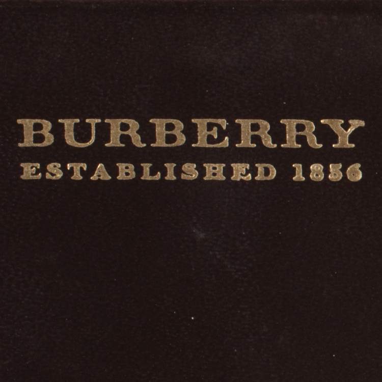 Pre Owned Burberry Beige/Brown Haymarket Check Coated Canvas and Leather Card Holder