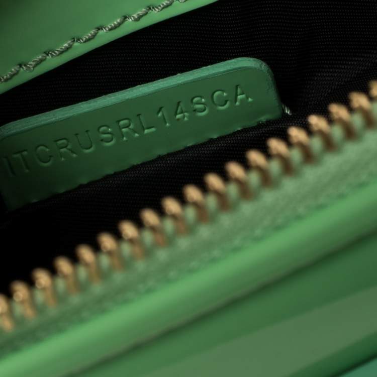 Pre Owned Burberry Green Patent Leather Bridle Parmoor Clutch