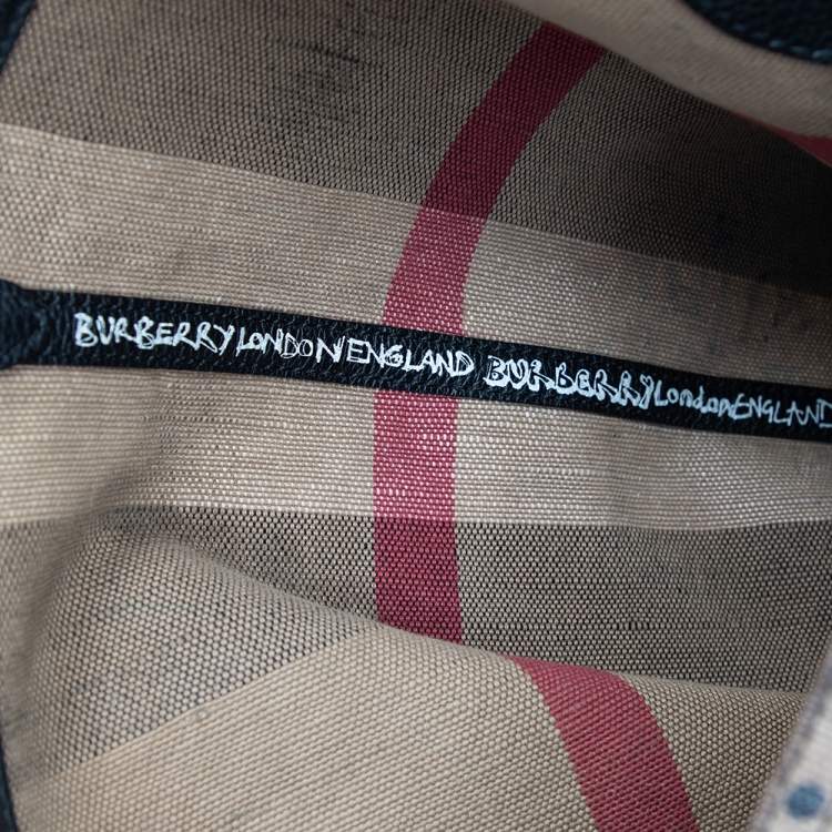 مملوكة مسبقًا Burberry Brown Classic Canvas Medium Reversible Doodle Shopper Tote