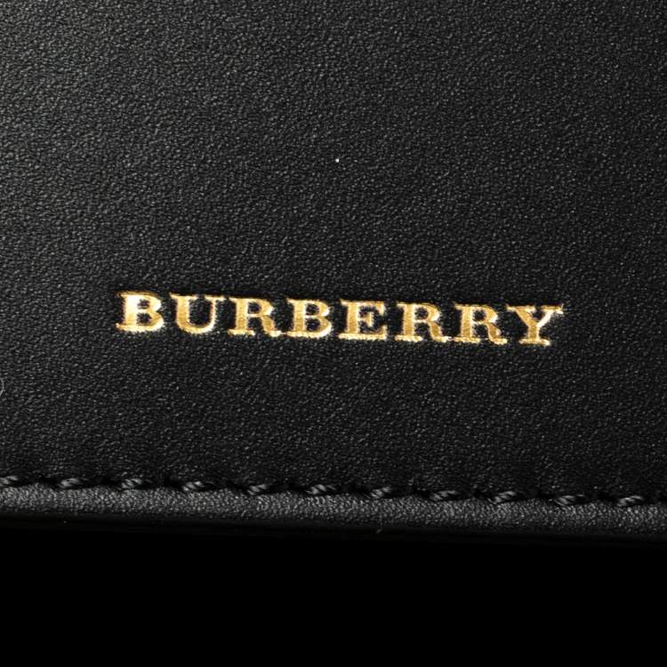 Pre Owned Burberry Black Leather Large Bucket Bag