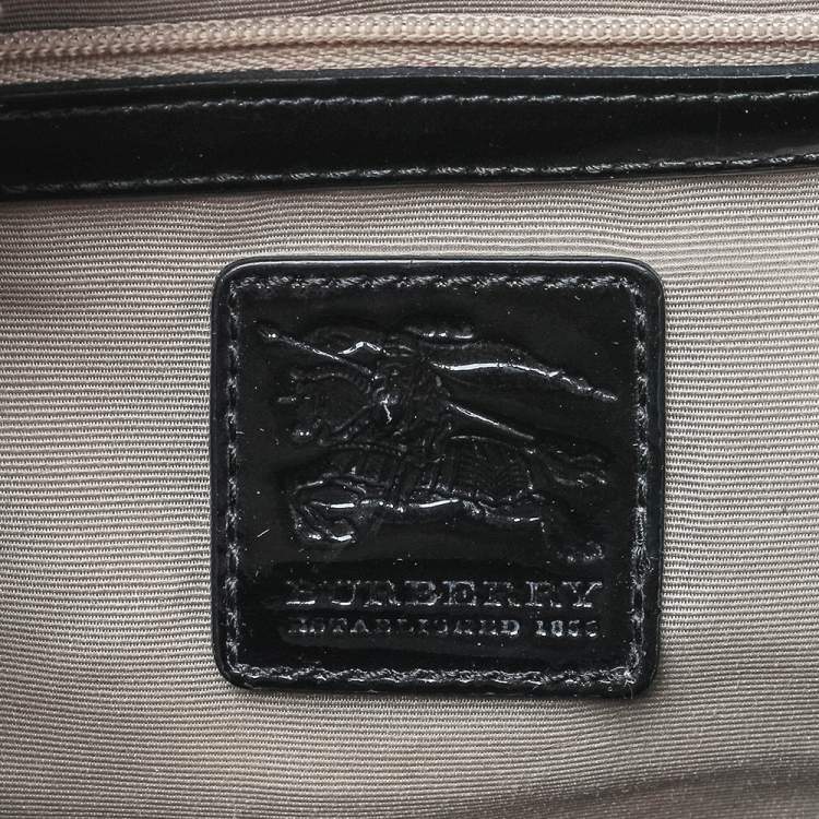 Pre Owned Burberry Beige Nova Check Coated Canvas Small Bowling Bag