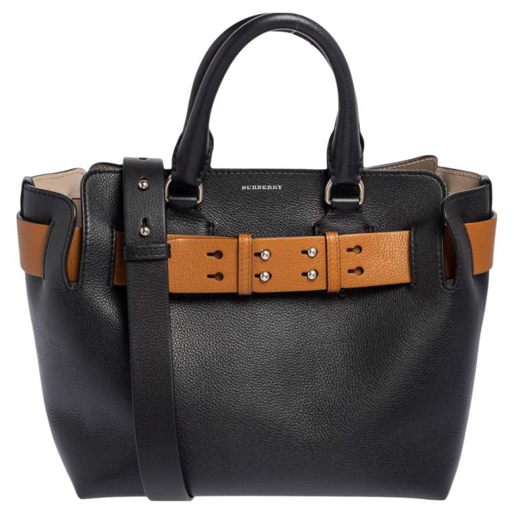 Burberry Black/Tan Leather Marais Belt Tote Burberry | TLC