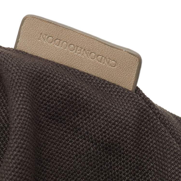 Pre Owned Burberry Beige Smoke Check PVC And Leather Tote