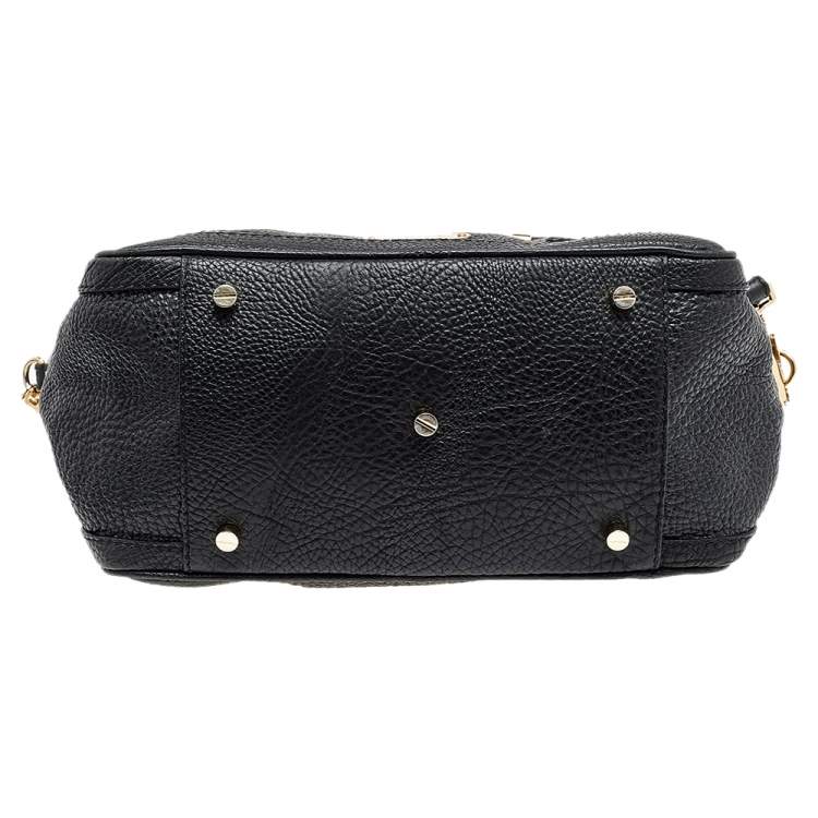 Pre Owned Burberry Black Leather Tote