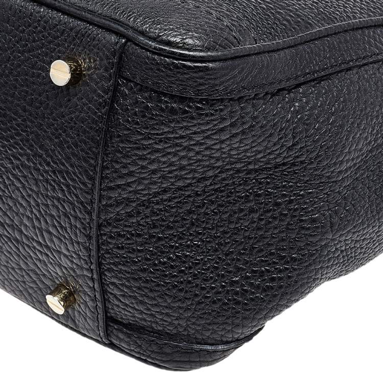 Pre Owned Burberry Black Leather Tote