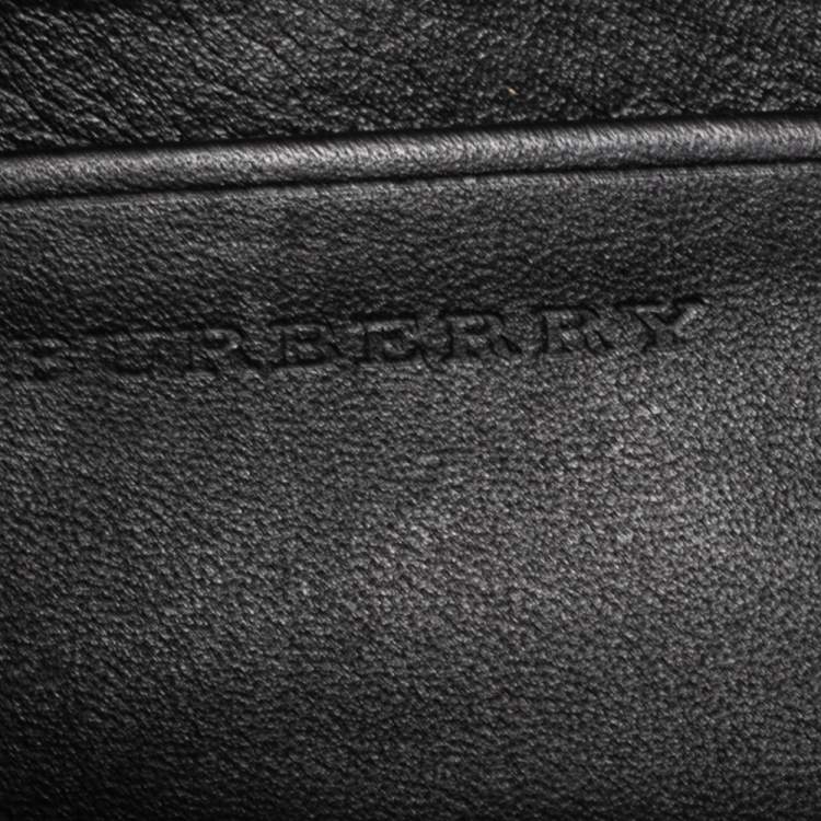 Pre Owned Burberry Tricolor TB Print Nylon and Leather Trim Messenger Bag