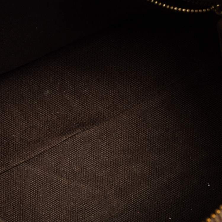 Pre Owned Burberry Brown Smoked Check PVC and Leather Chester Boston Bag