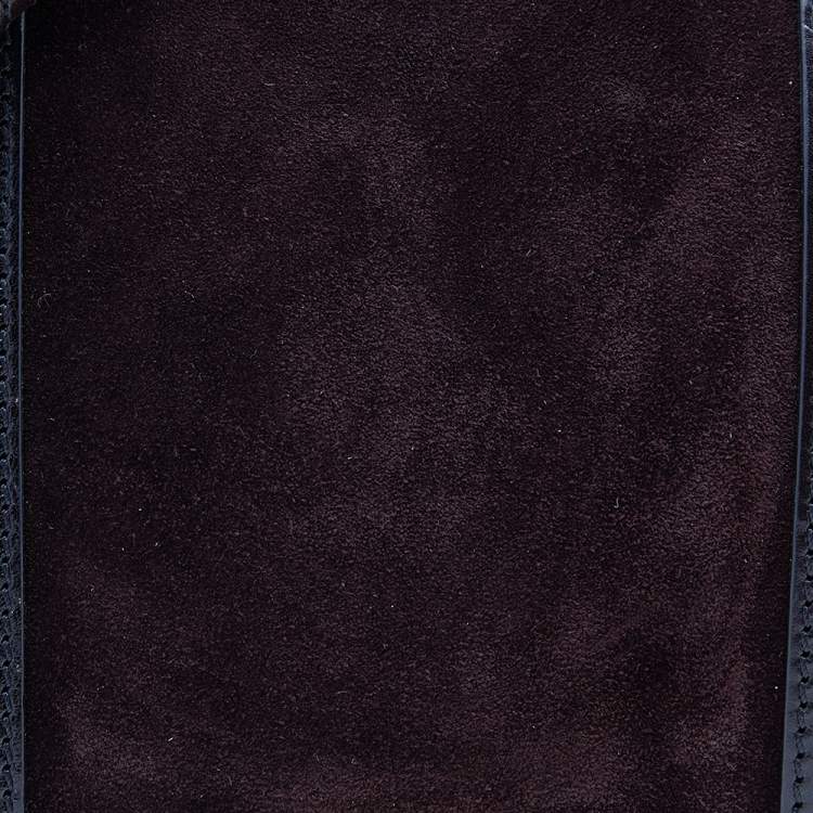 Pre Owned Burberry Tri-Color Leather And Suede Medium Alchester Bowling Bag