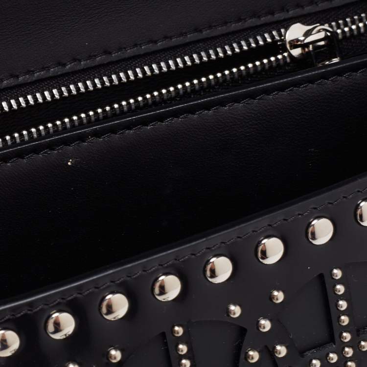Pre Owned Burberry Black Leather Ramadan Exclusive Shoulder Bag