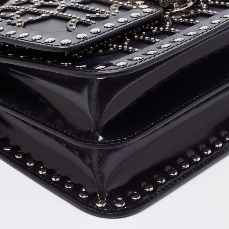 Pre Owned Burberry Black Leather Ramadan Exclusive Shoulder Bag