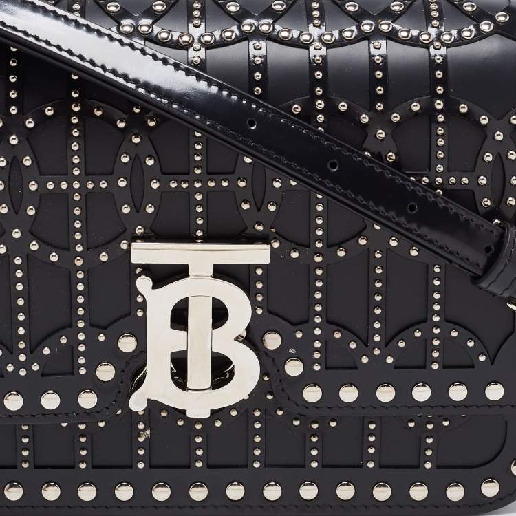 Pre Owned Burberry Black Leather Ramadan Exclusive Shoulder Bag