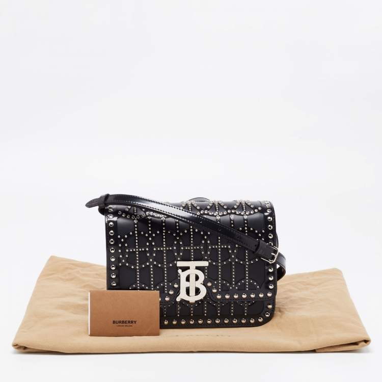 Pre Owned Burberry Black Leather Ramadan Exclusive Shoulder Bag