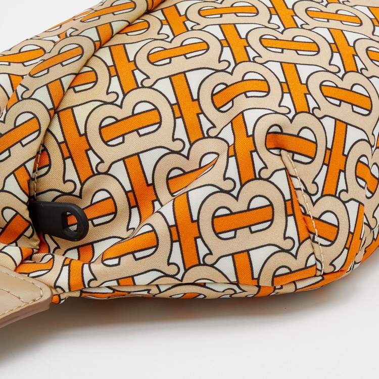 Pre Owned Burberry Multicolor TB Monogram Print Nylon Bum Bag