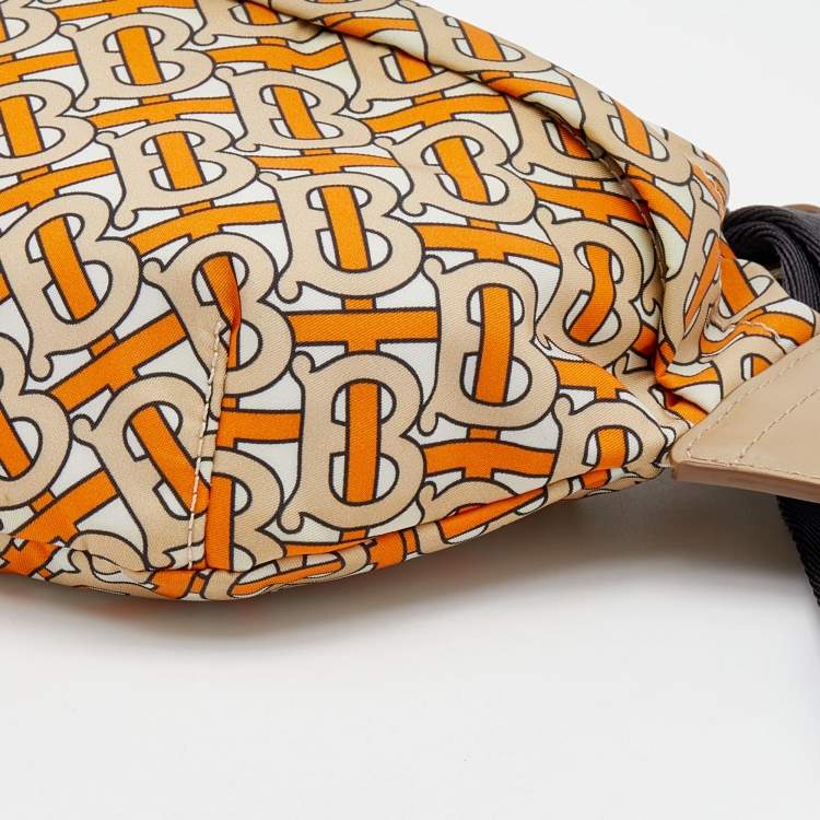 Pre Owned Burberry Multicolor TB Monogram Print Nylon Bum Bag