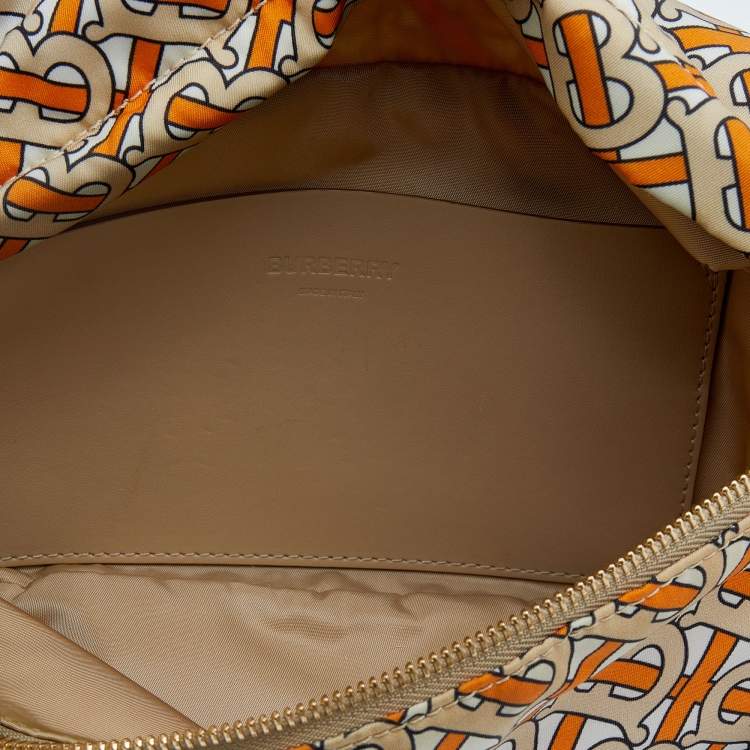 Pre Owned Burberry Multicolor TB Monogram Print Nylon Bum Bag