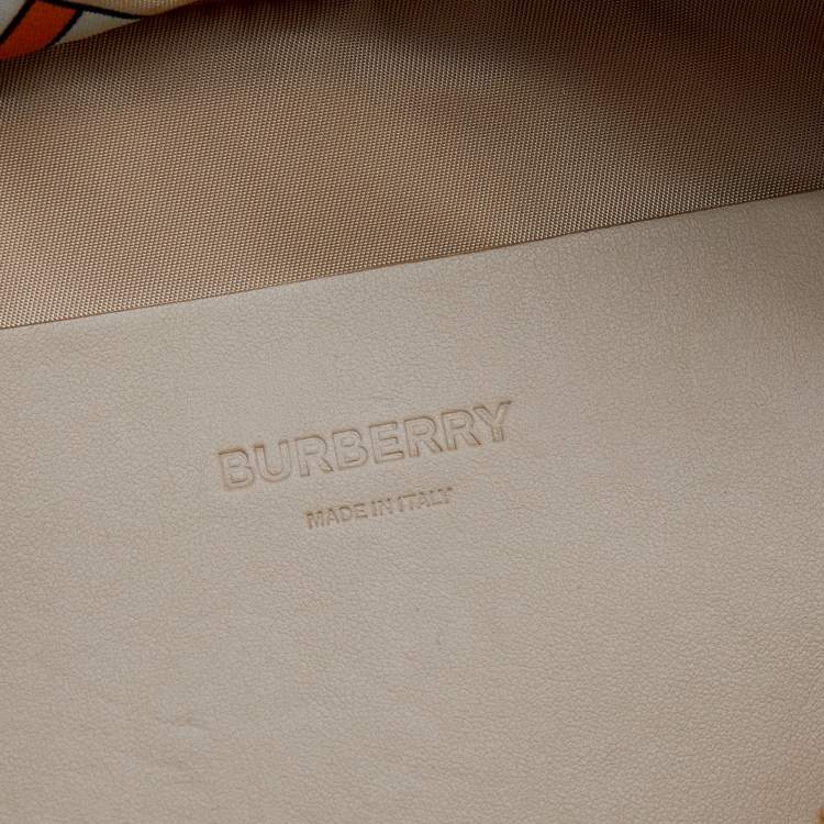 Pre Owned Burberry Multicolor TB Monogram Print Nylon Bum Bag