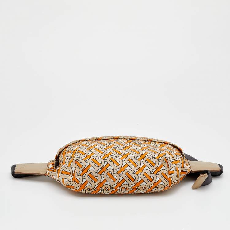 Pre Owned Burberry Multicolor TB Monogram Print Nylon Bum Bag