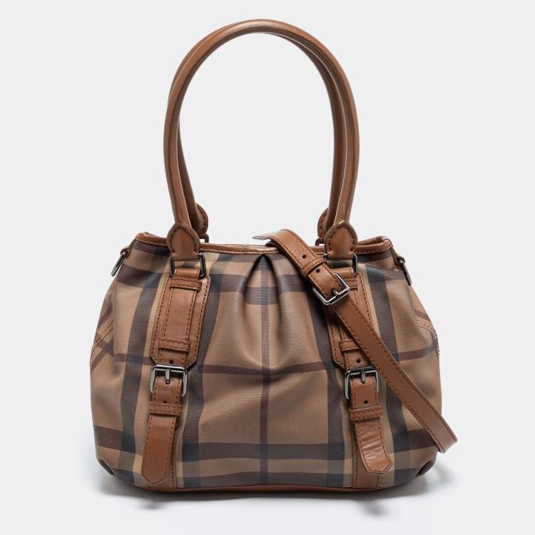 Burberry Brown Smoke Check PVC and Leather Northfield Tote Burberry | TLC